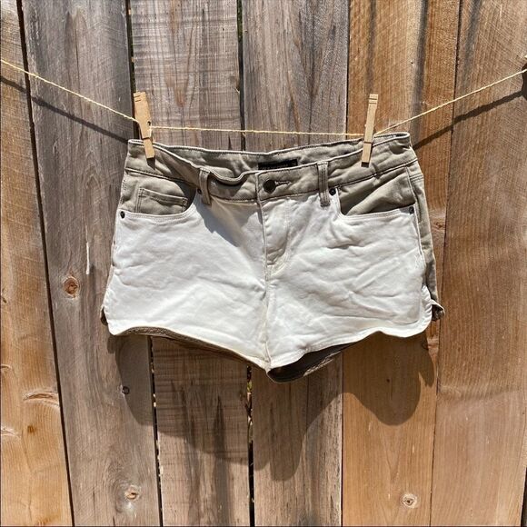Genetic Bailey Colorblock Off White Beige Shorts in Hybrid 28 - Picture 3 of 11